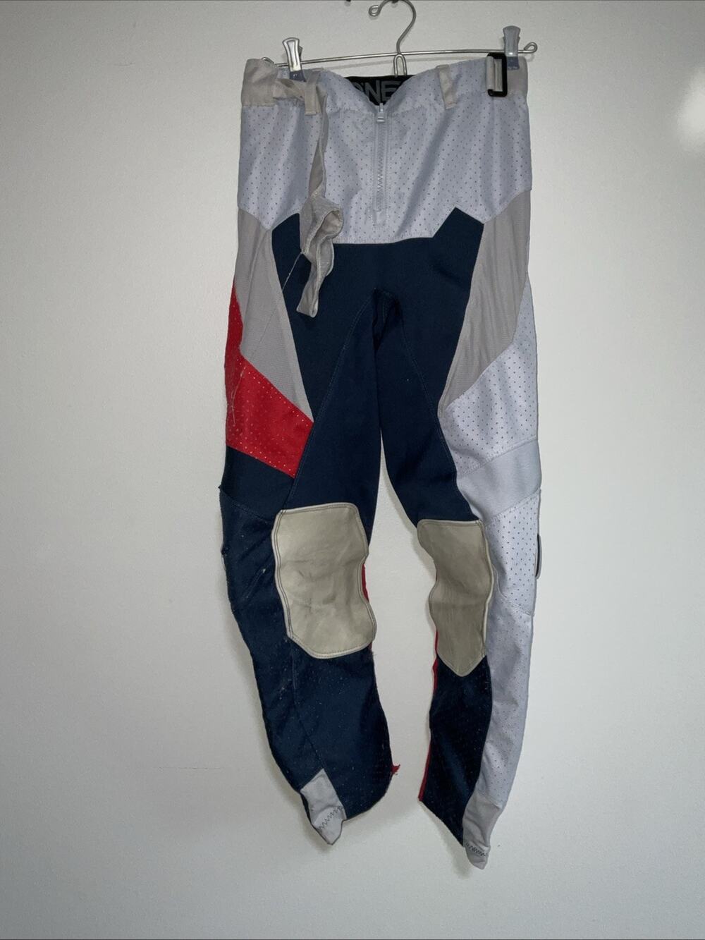 O'Neal Motocross Pants Men 34 Racing Elements Moto ATV Protective Pants Blue Red